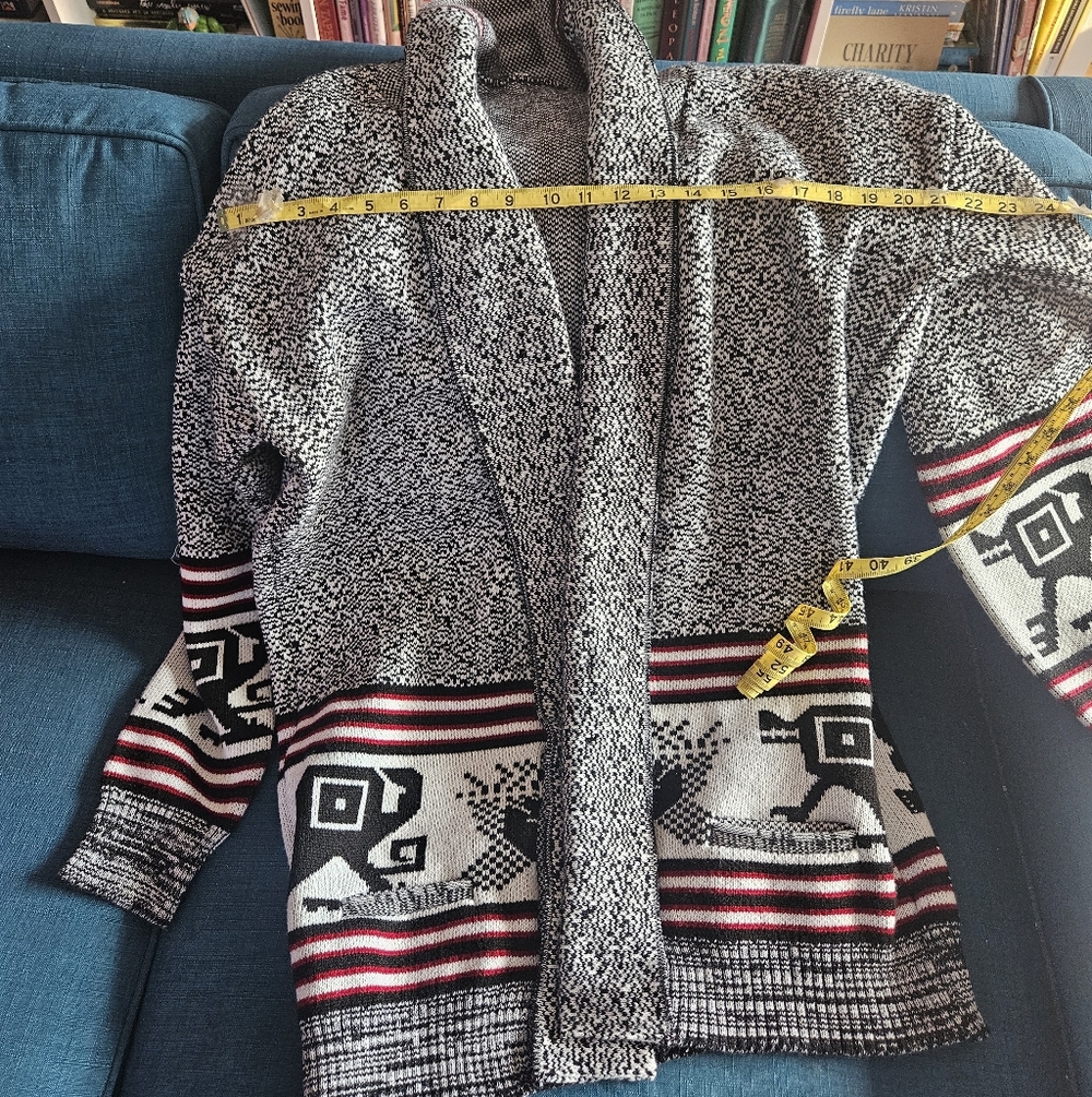 Yellowstone Monica Dutton Knit Shawl Collar Cardigan Size XL